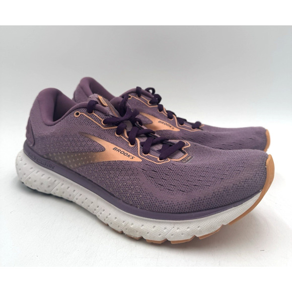 Brooks Shoes - Brooks GLYCERIN 18 Women's USED Running Sneaker Purple US Size 8.5 Medium No Box